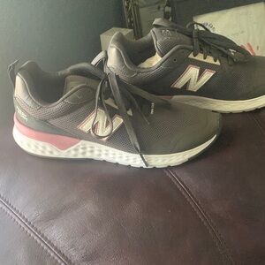 New Balance Charcoal and Rose Athletic Shoes